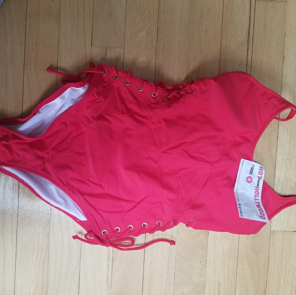 Red bathing suit